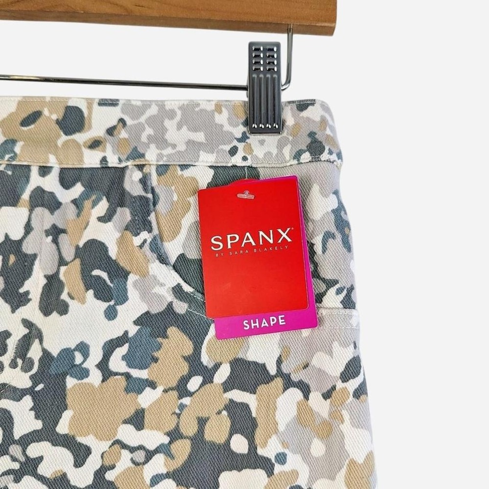 NWT SPANX Jean-ish Ankle Legging Abstract Floral Tummy Control Five-Pocket - M - Picture 5 of 7